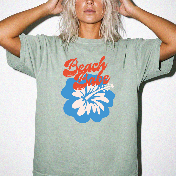 Beach babe hibiscus retro women&