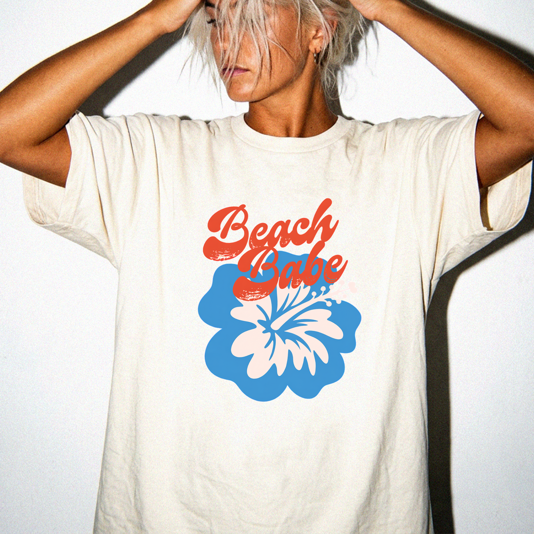 Beach babe hibiscus retro women&