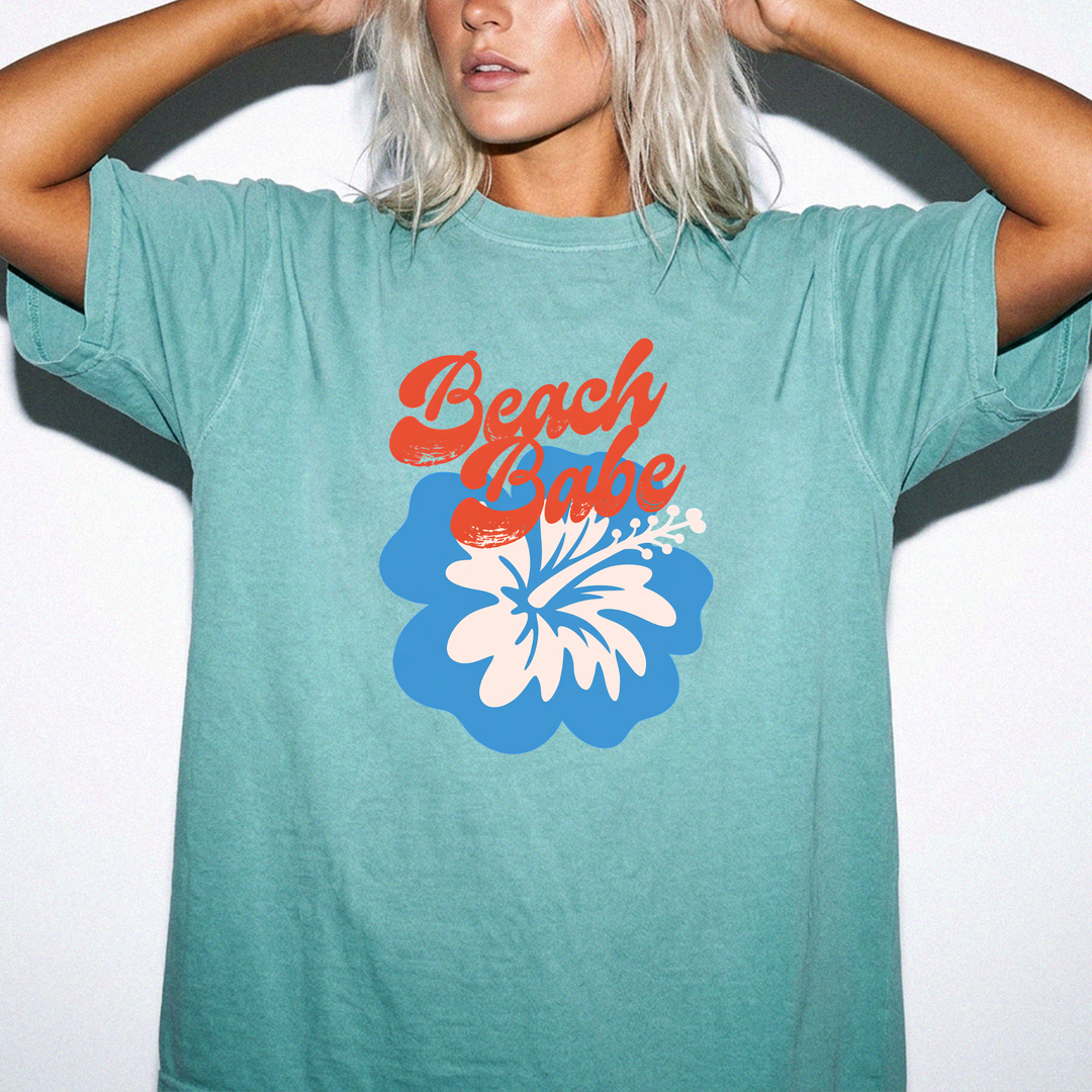 Beach babe hibiscus retro women&